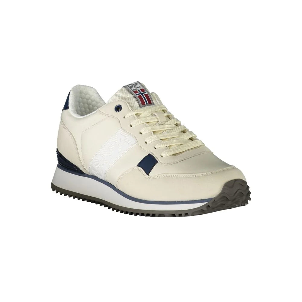 Napapijri White Polyester Sneaker - Sneakers