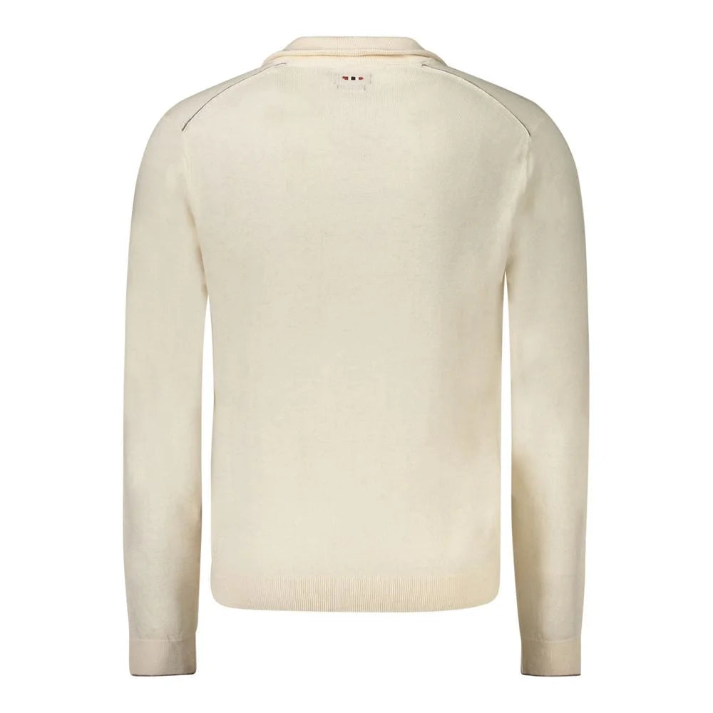 Napapijri White Wool Men Sweater