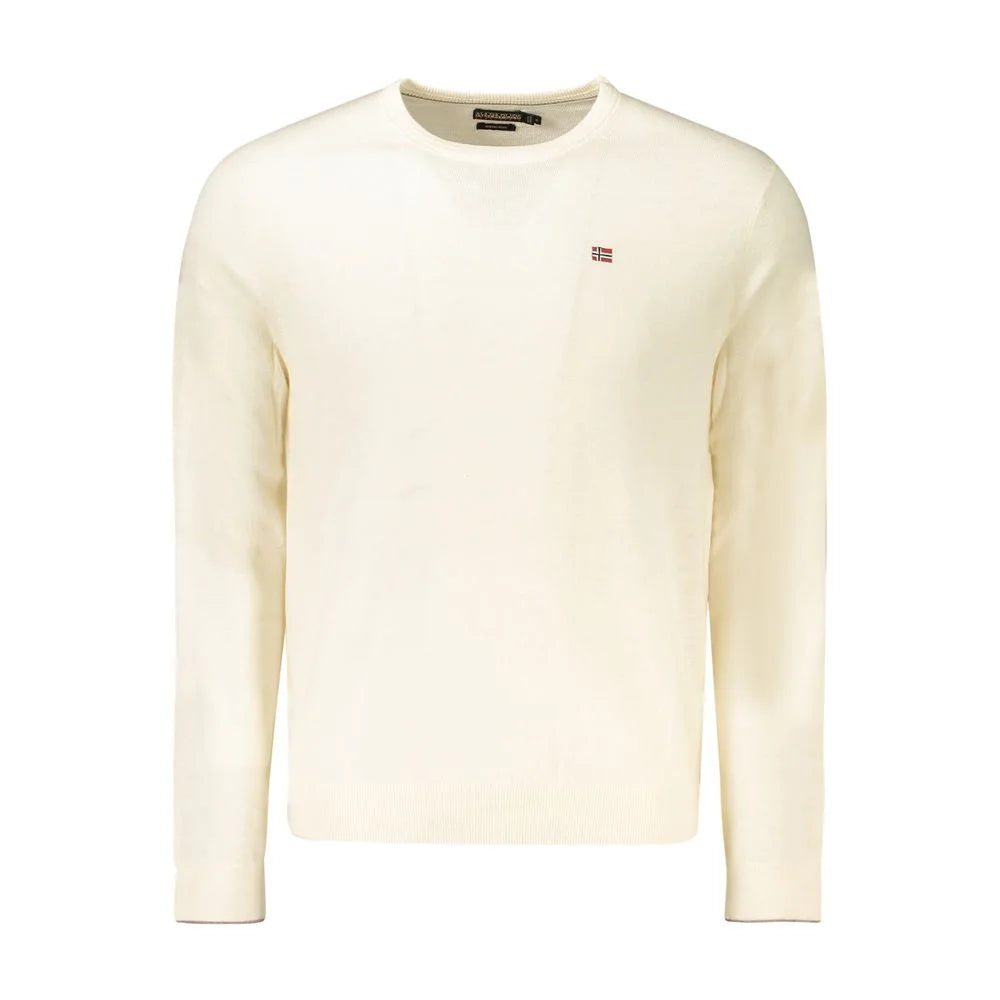 Napapijri White Wool Men Sweater - Sweaters