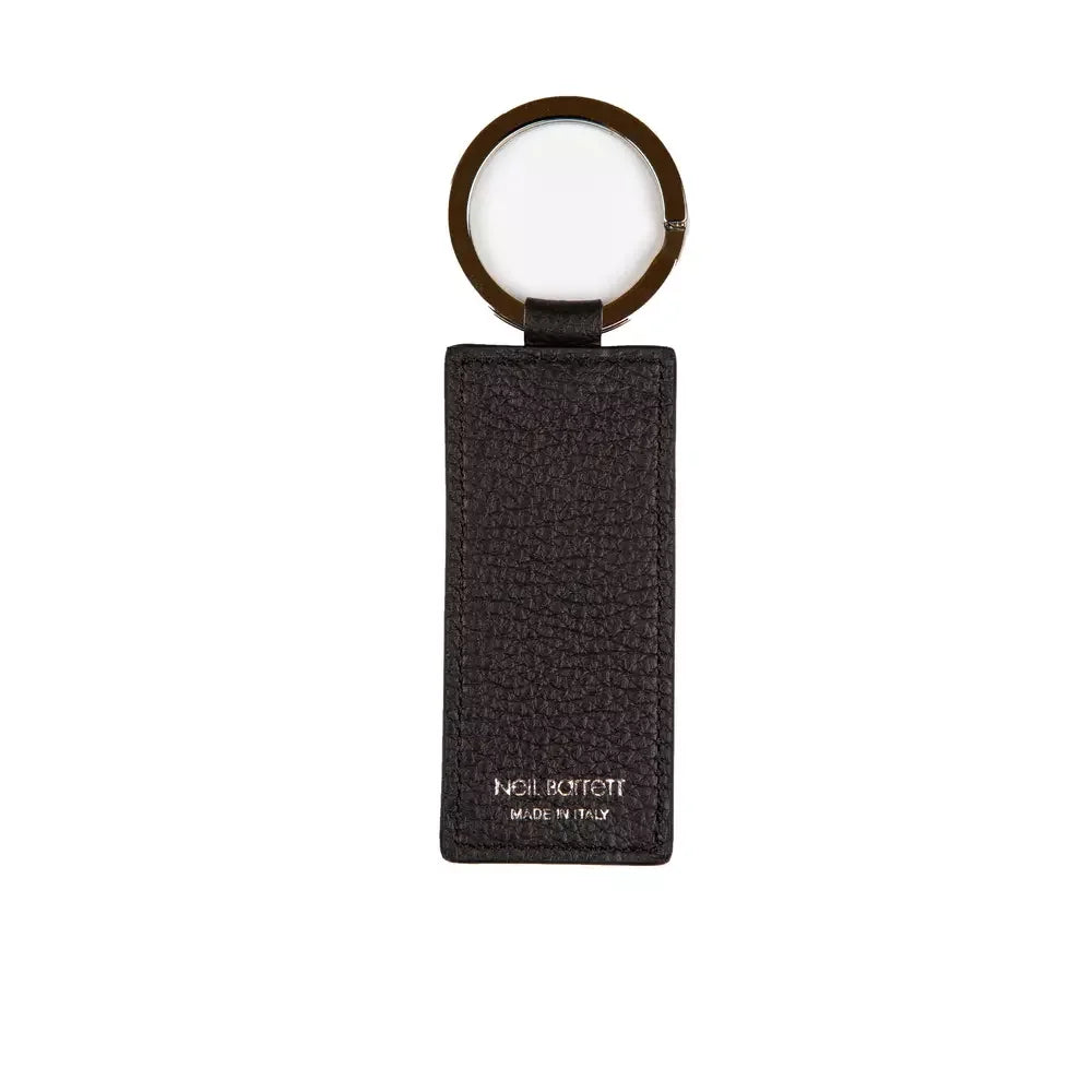 Neil Barrett Black Leather Men Keychain - Keychains