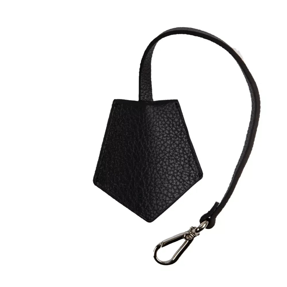 Neil Barrett Black Leather Men’s Keychain - Keychains