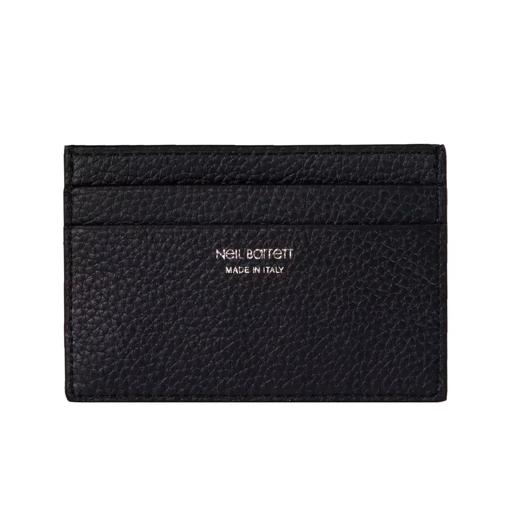 Neil Barrett Black Leather Men’s Wallet - Card Cases