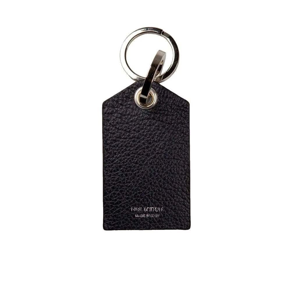 Neil Barrett Blue Leather Men’s Keychain - Keychains