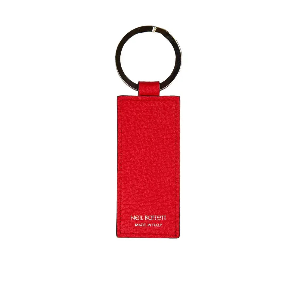 Neil Barrett Red Leather Men Keychain - Keychains