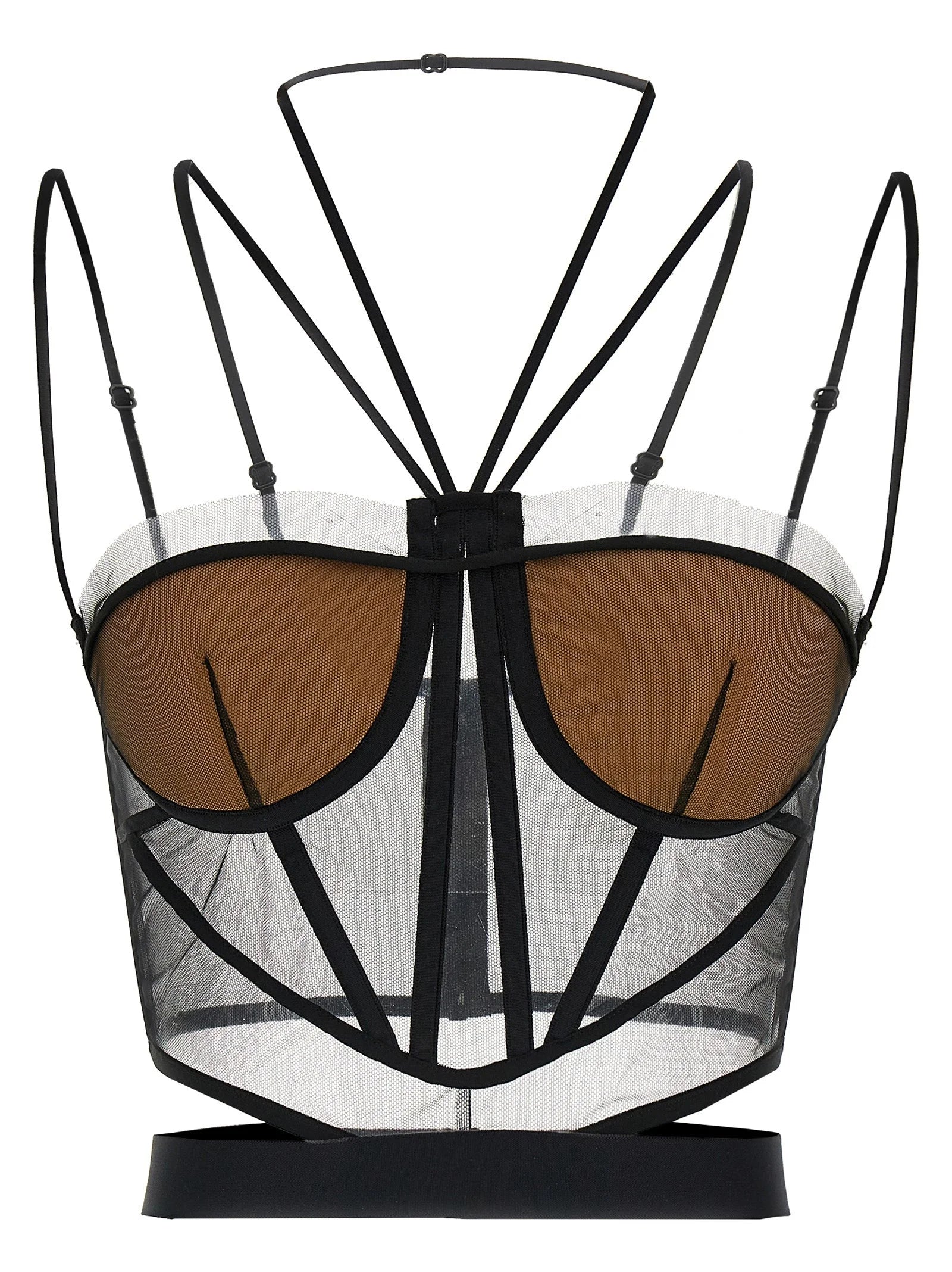 Nensi Dojaka Black Polyamide Tank Tops - IT38