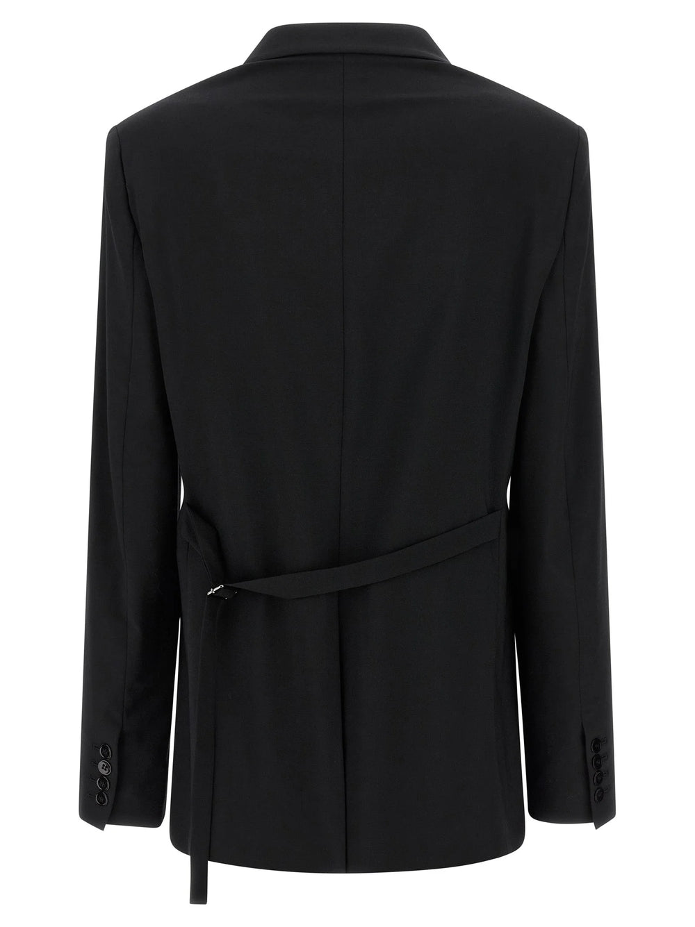 Nensi Dojaka Black Virgin Wool Blazer - IT44