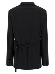 Nensi Dojaka Black Virgin Wool Blazer - IT44