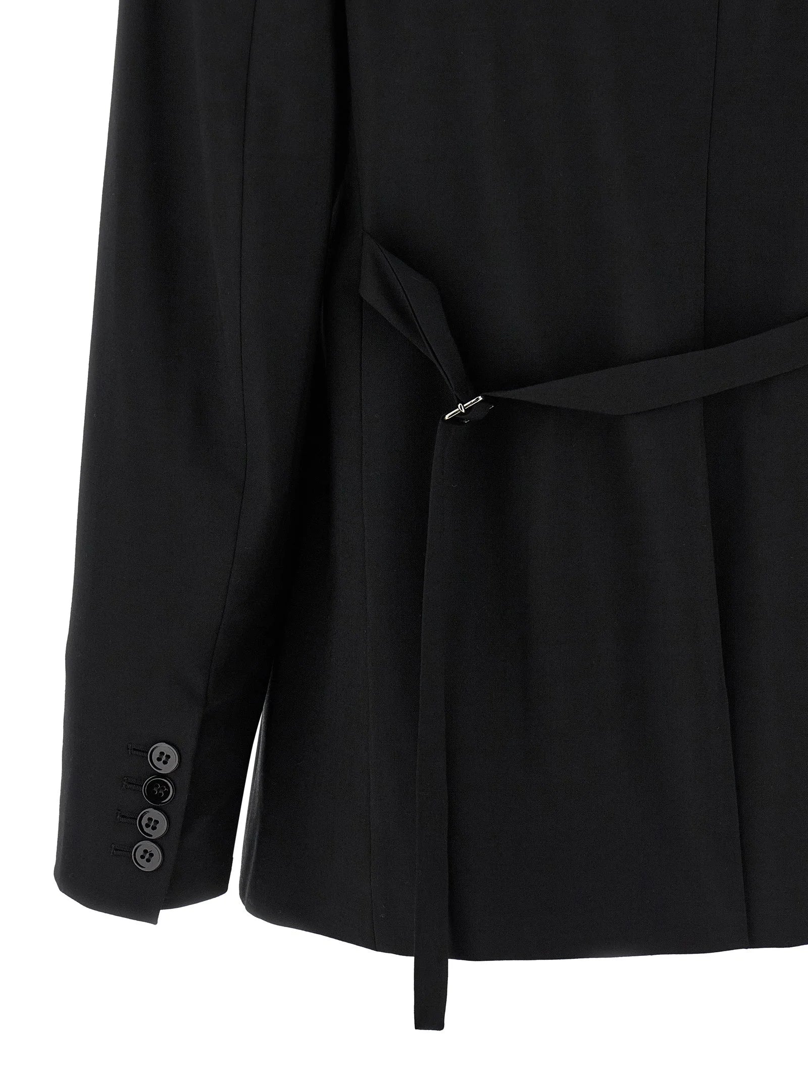 Nensi Dojaka Black Virgin Wool Blazer - IT44