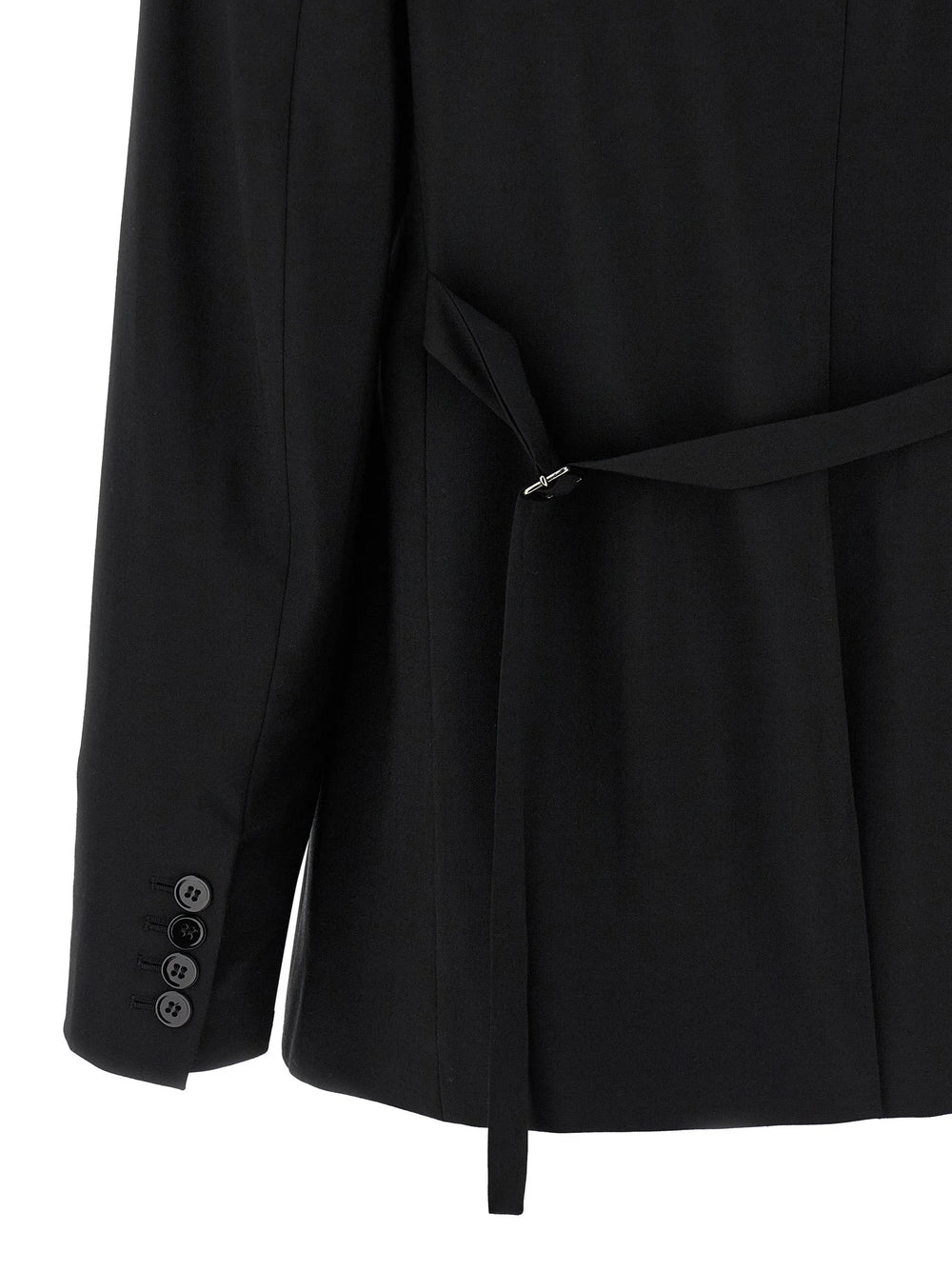 Nensi Dojaka Black Virgin Wool Blazer - IT44
