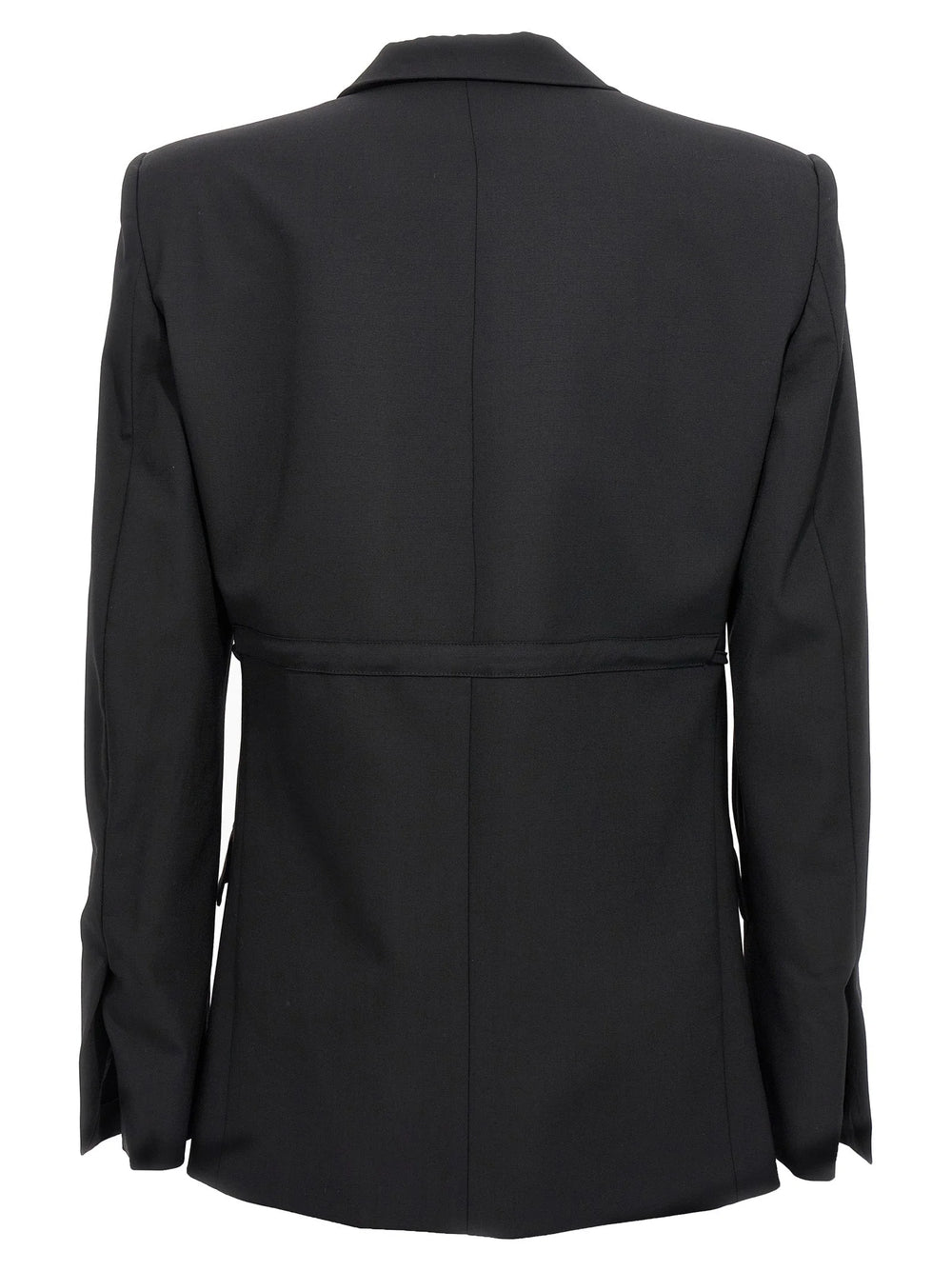 Nensi Dojaka Black Virgin Wool Blazer - M