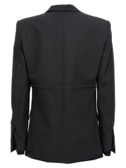 Nensi Dojaka Black Virgin Wool Blazer - M