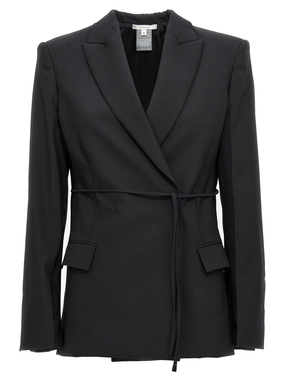 Nensi Dojaka Black Virgin Wool Blazer - M