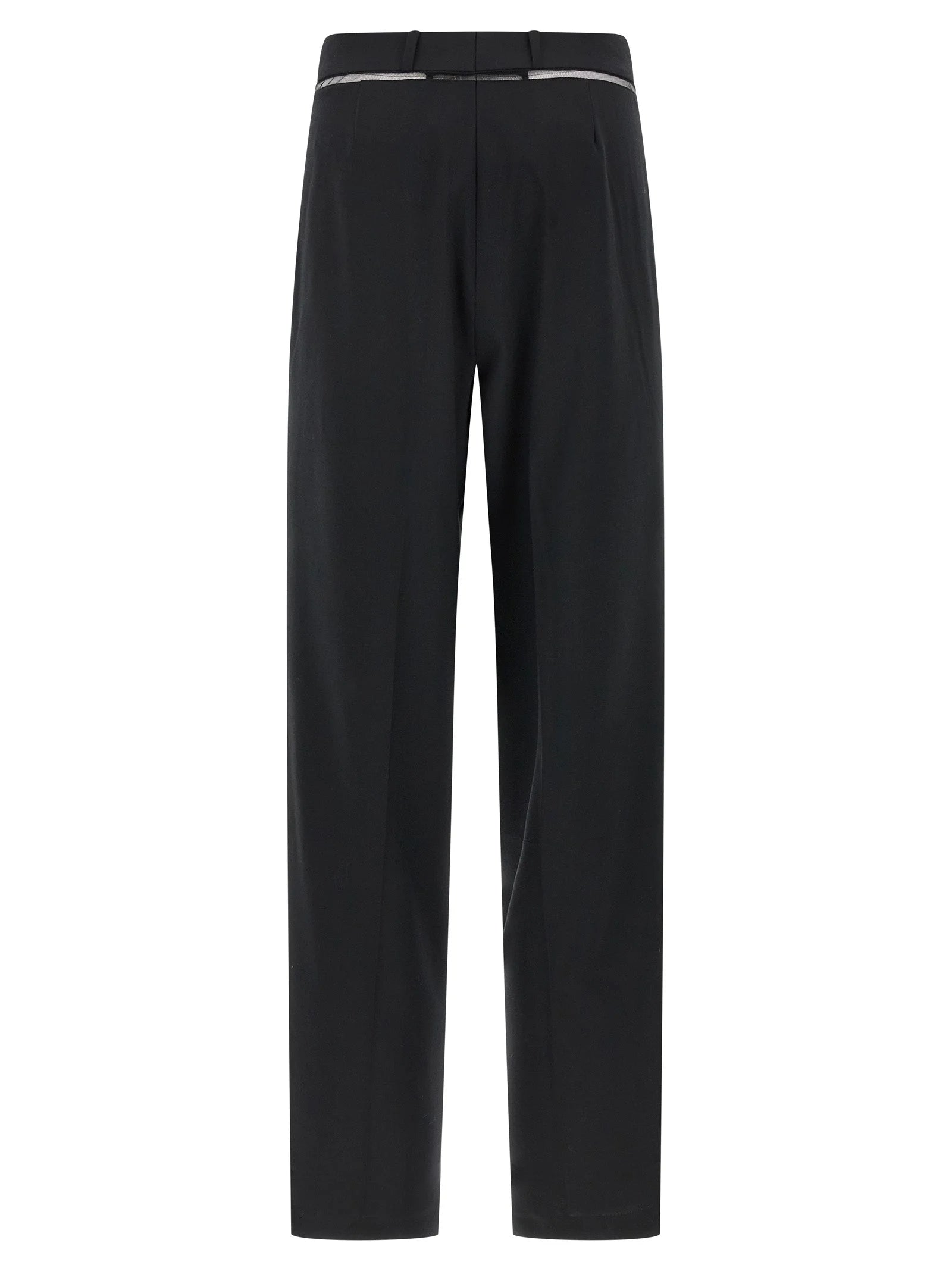 Nensi Dojaka Black Virgin Wool Casual Pants
