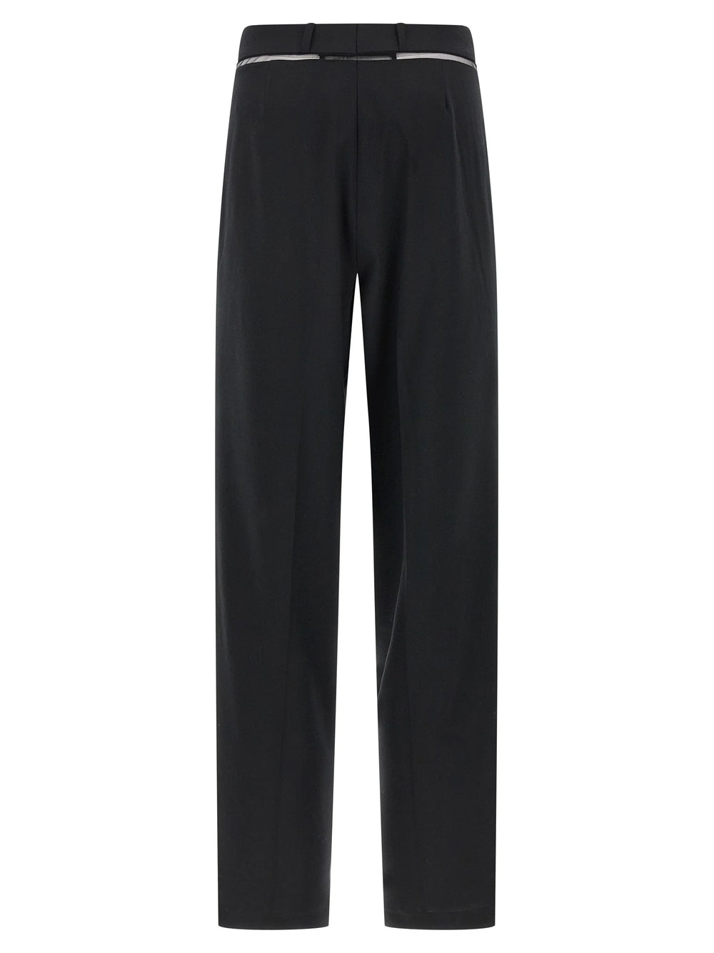 Nensi Dojaka Black Virgin Wool Casual Pants
