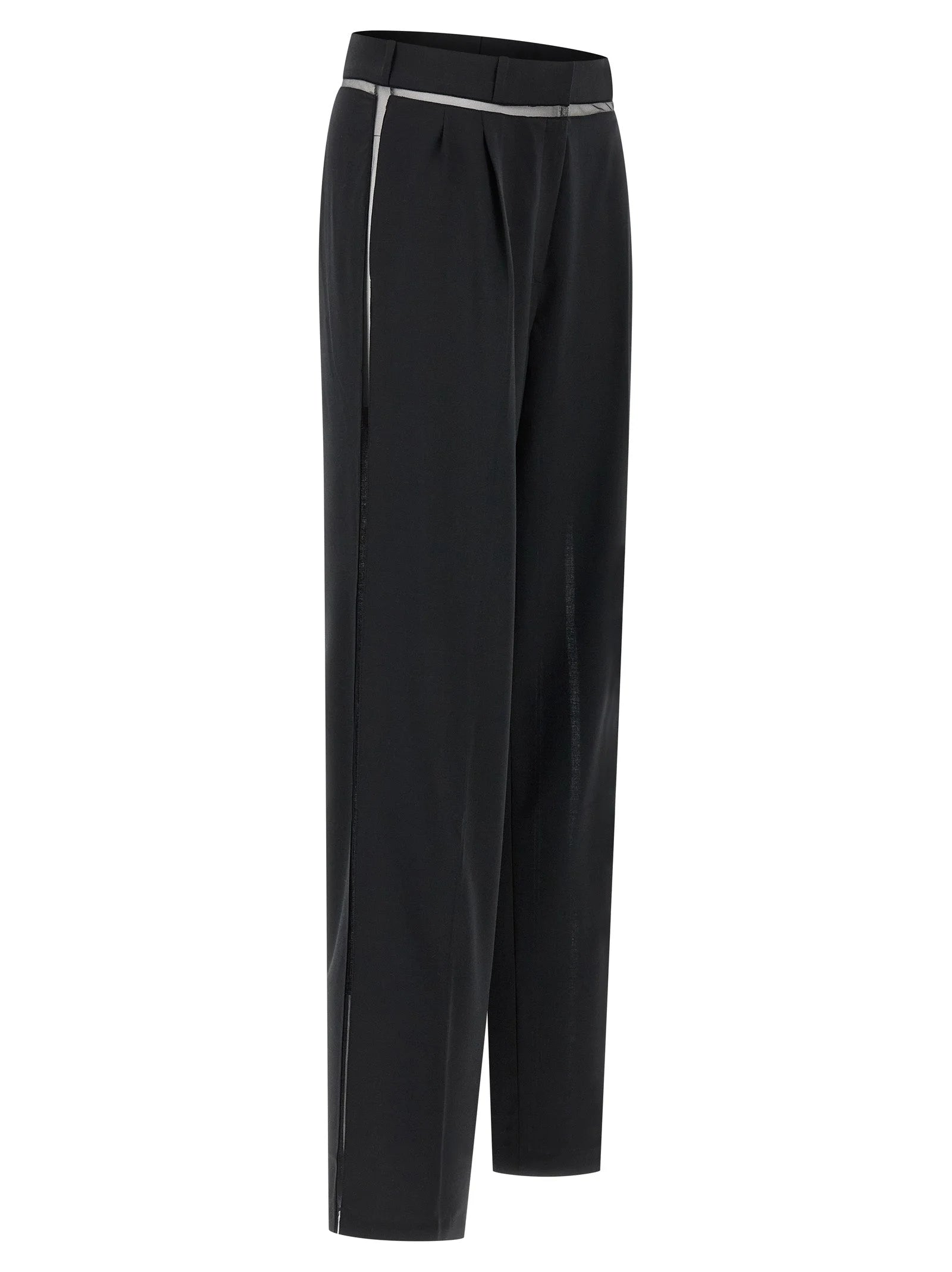 Nensi Dojaka Black Virgin Wool Casual Pants