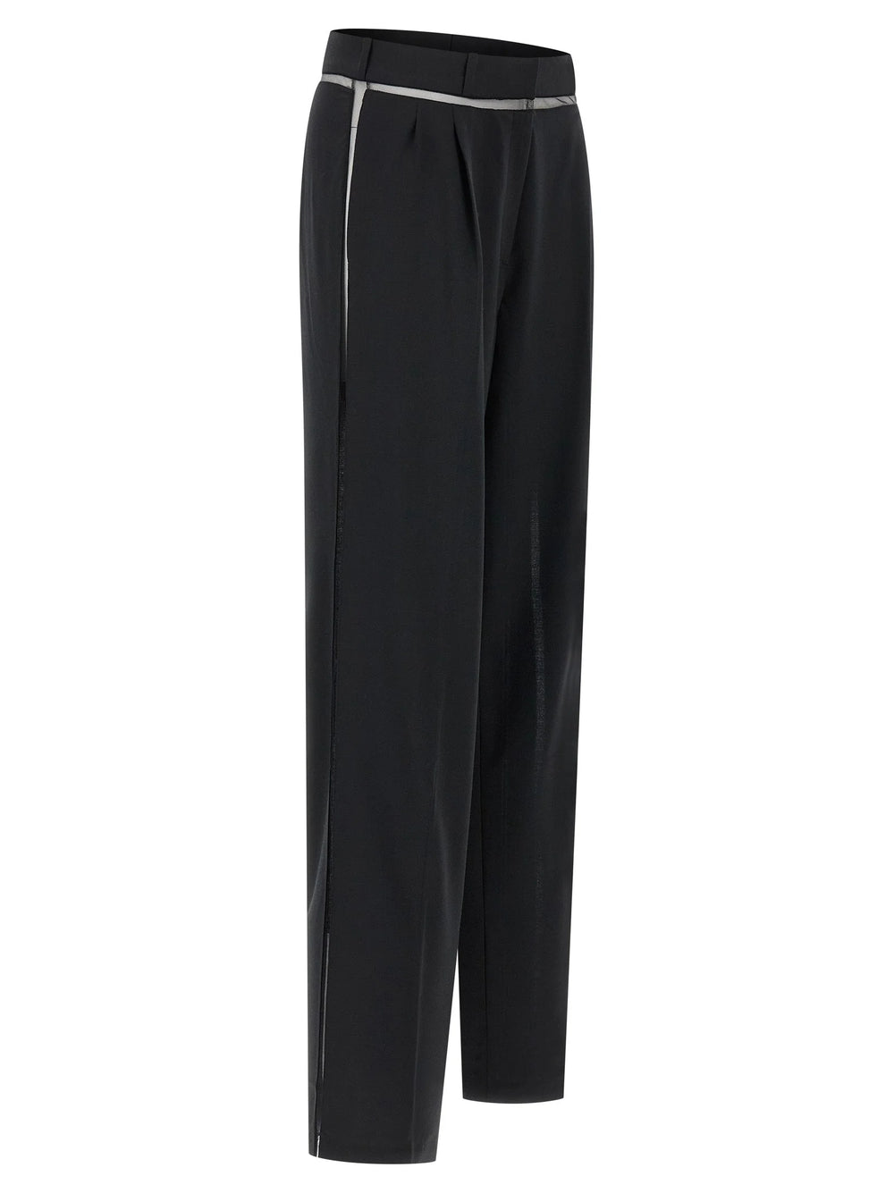 Nensi Dojaka Black Virgin Wool Casual Pants