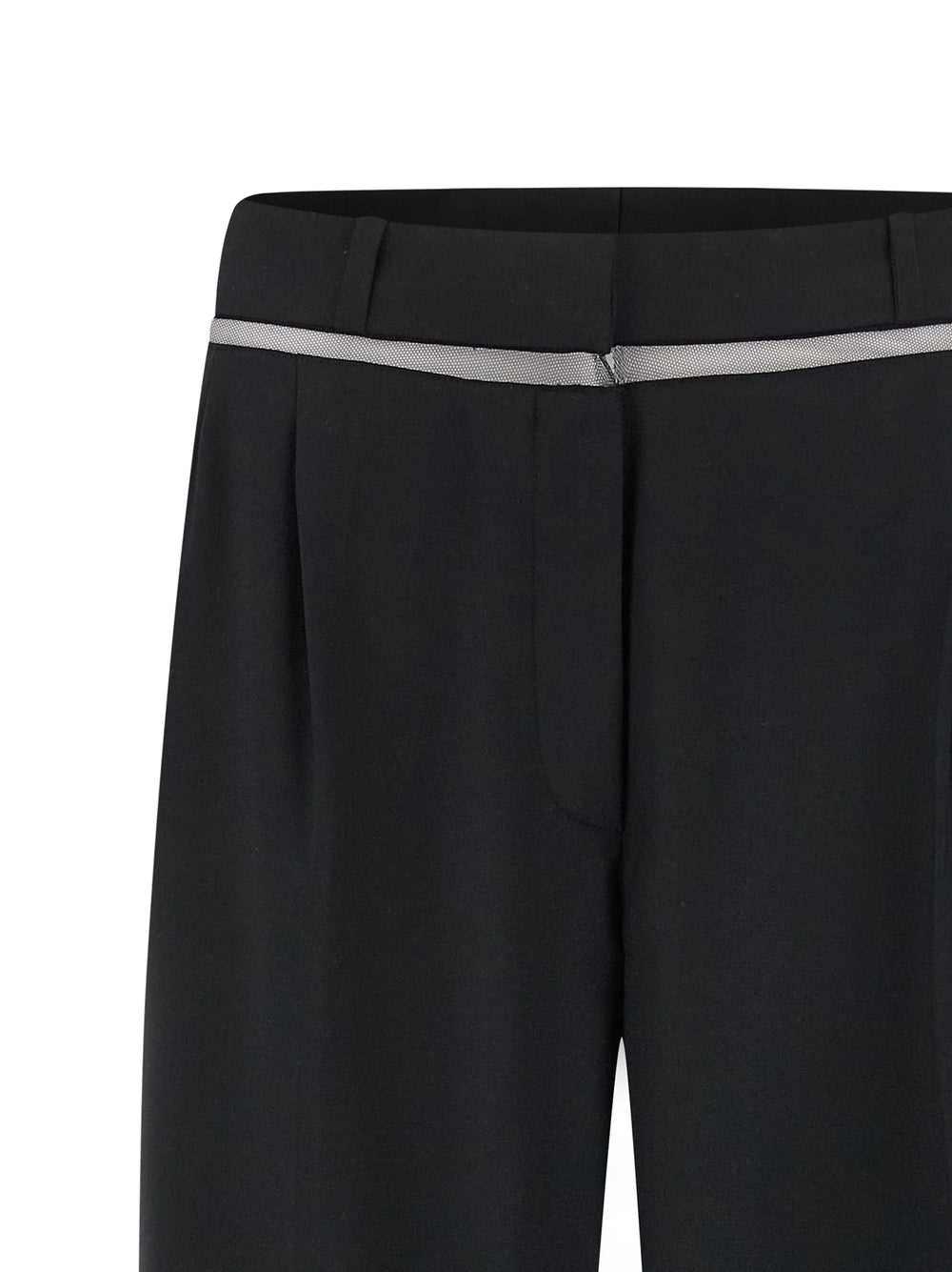 Nensi Dojaka Black Virgin Wool Casual Pants