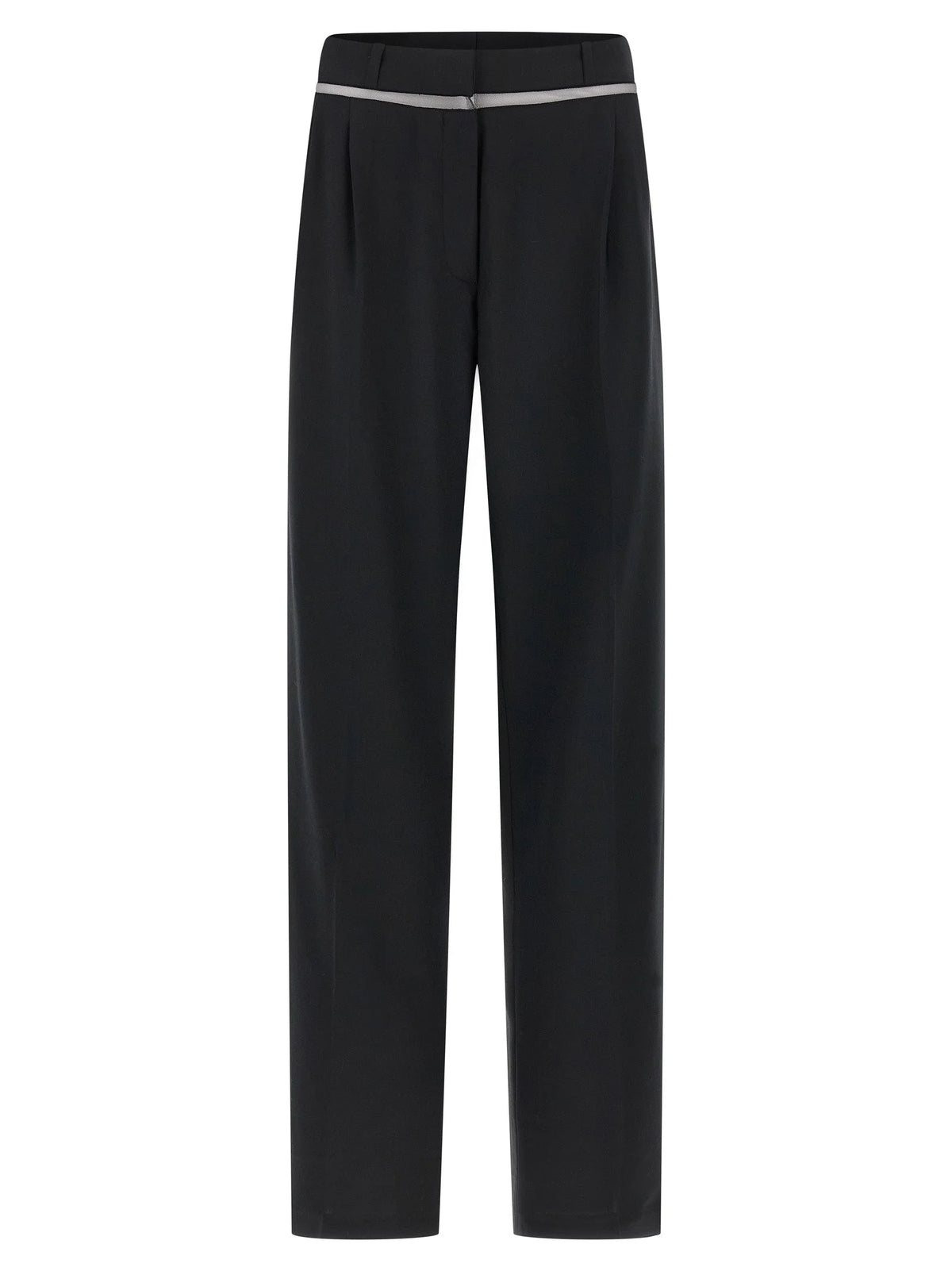 Nensi Dojaka Black Virgin Wool Casual Pants