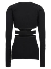 Nensi Dojaka Black Viscose Cardigan