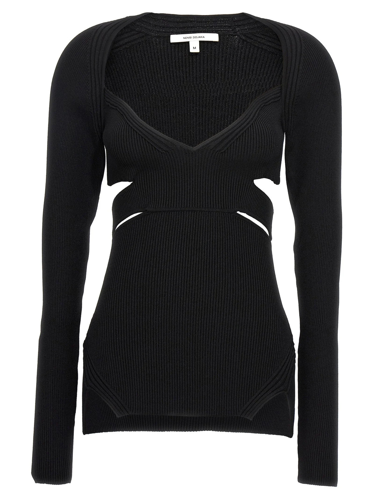 Nensi Dojaka Black Viscose Cardigan