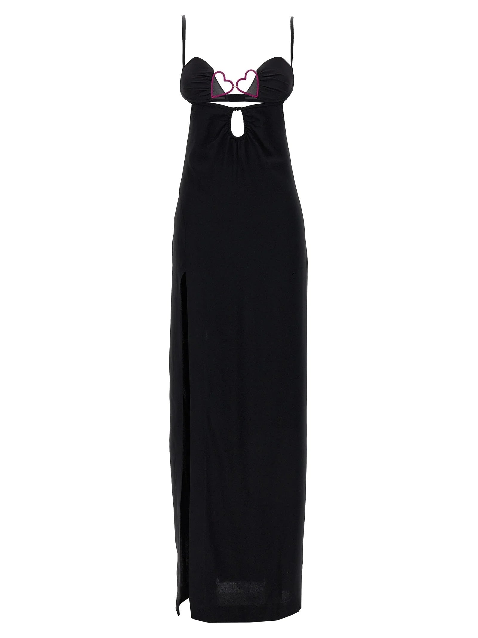 Nensi Dojaka Black Viscose Long Dress