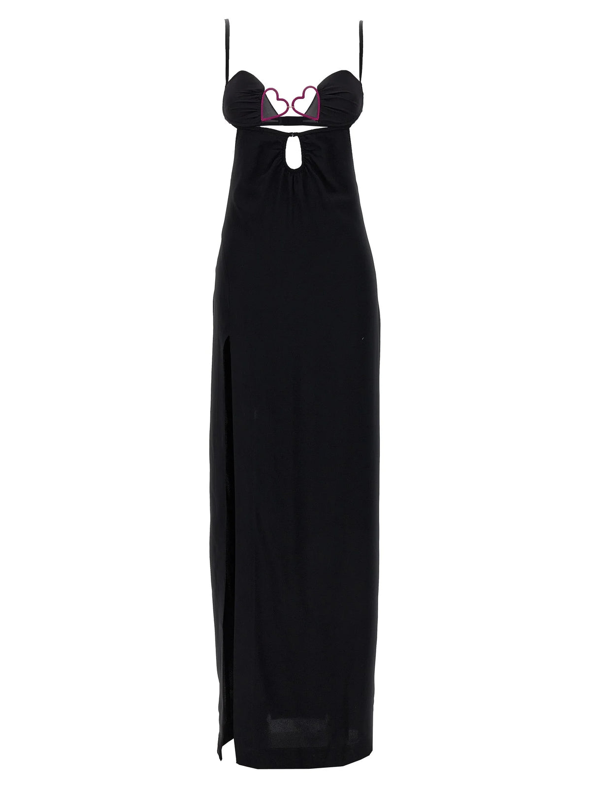 Nensi Dojaka Black Viscose Long Dress