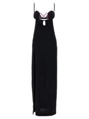 Nensi Dojaka Black Viscose Long Dress