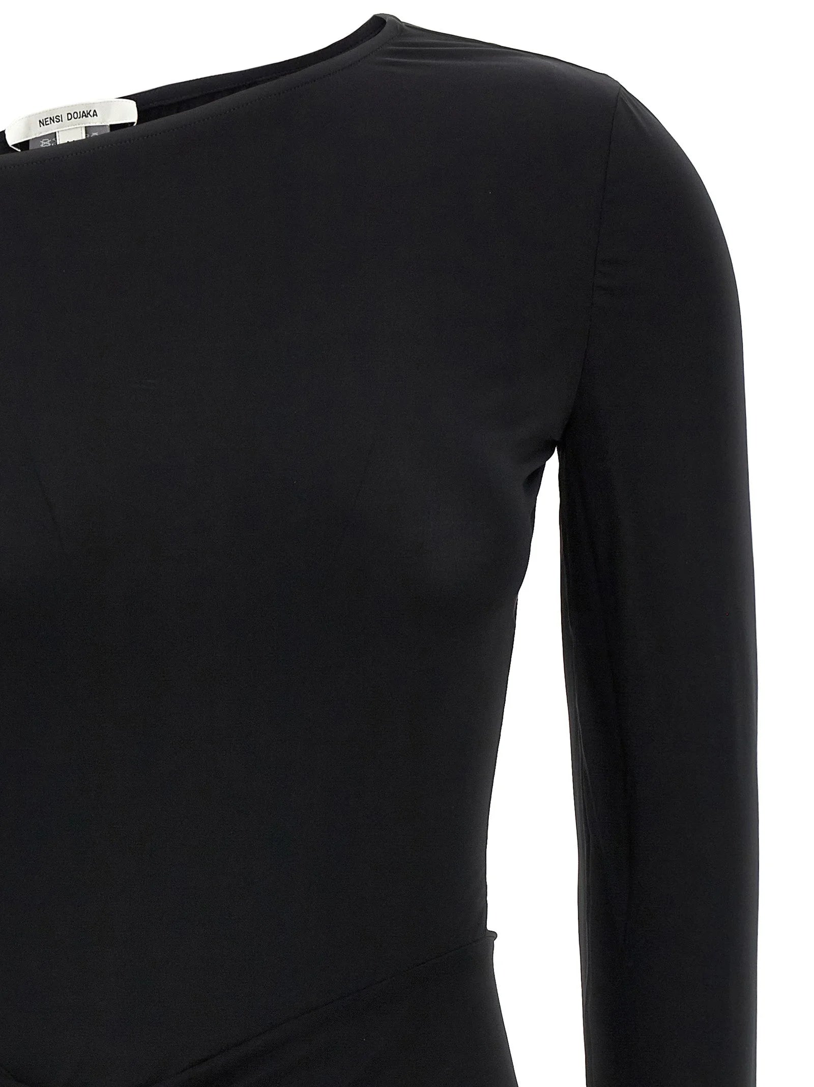 Nensi Dojaka Black Viscose Mini Skirt - M