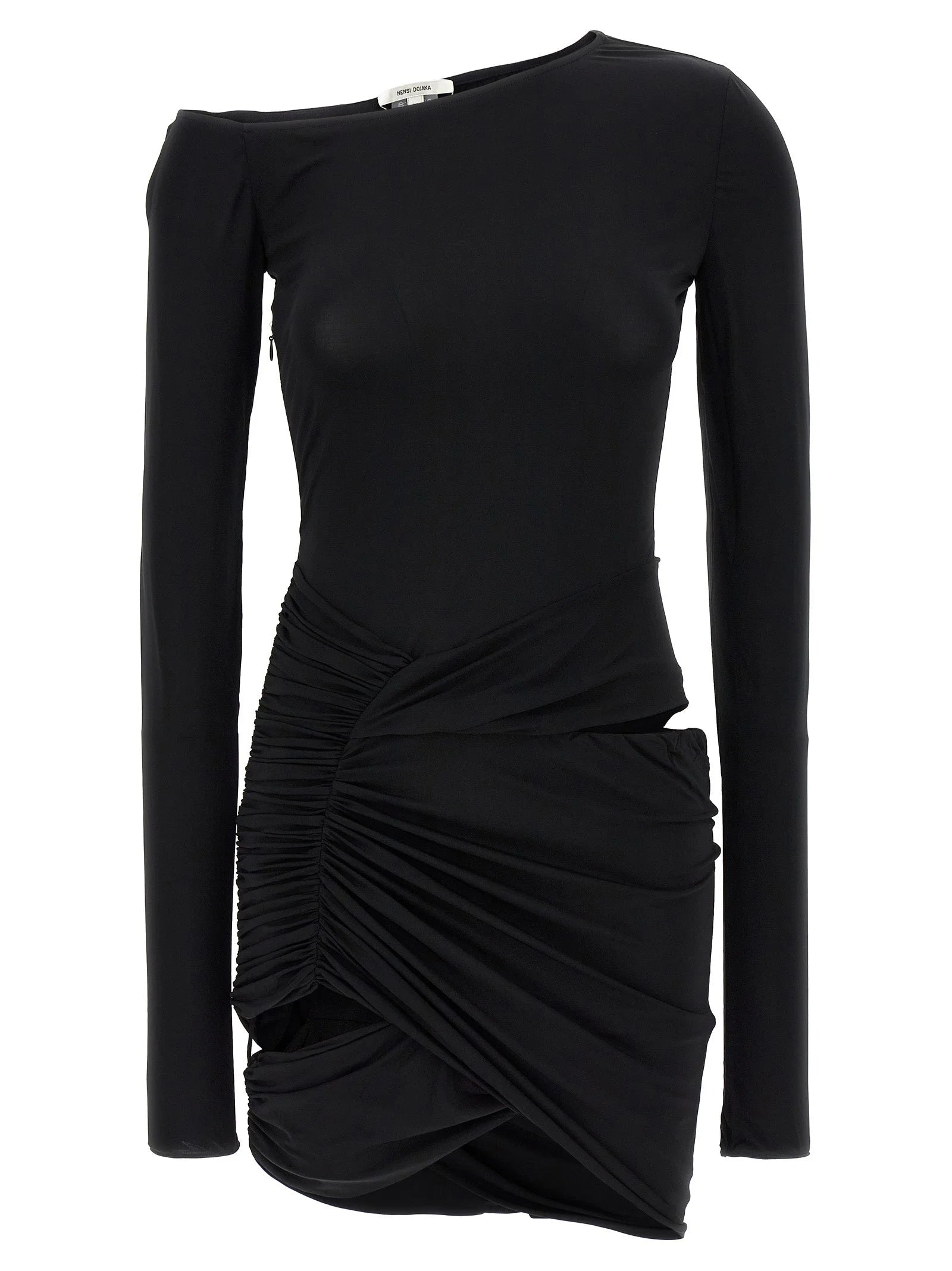 Nensi Dojaka Black Viscose Mini Skirt - M