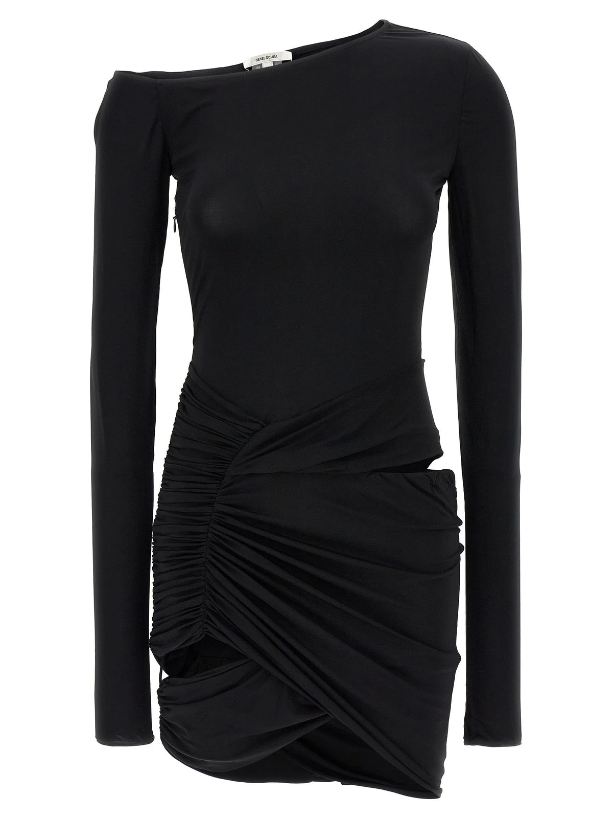 Nensi Dojaka Black Viscose Mini Skirt - M
