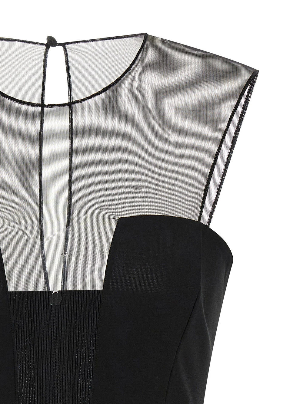 Nensi Dojaka Black Viscose Short Dress