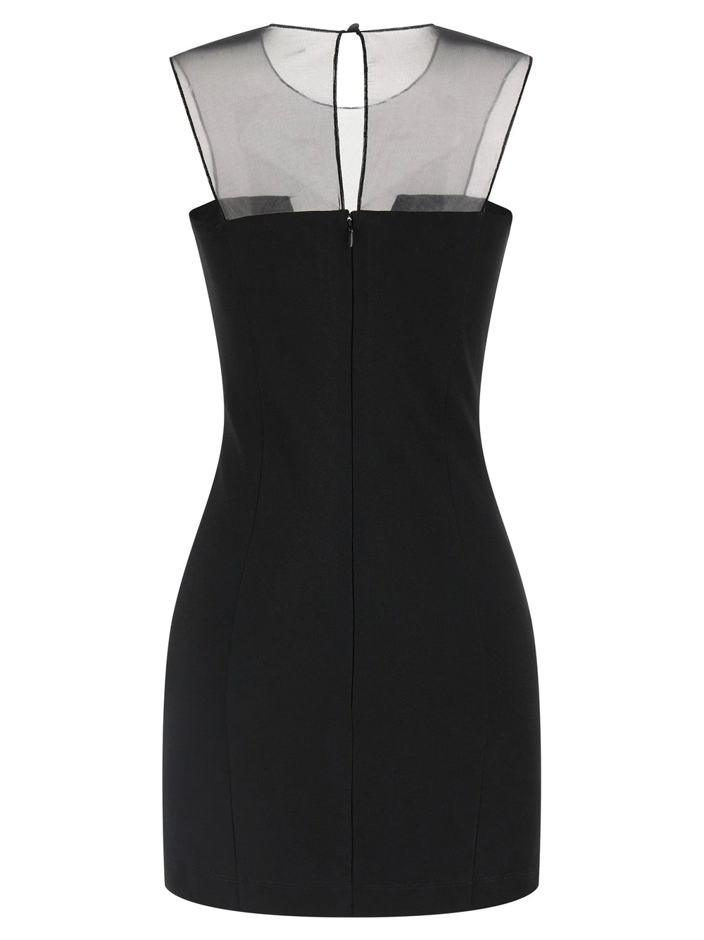 Nensi Dojaka Black Viscose Short Dress