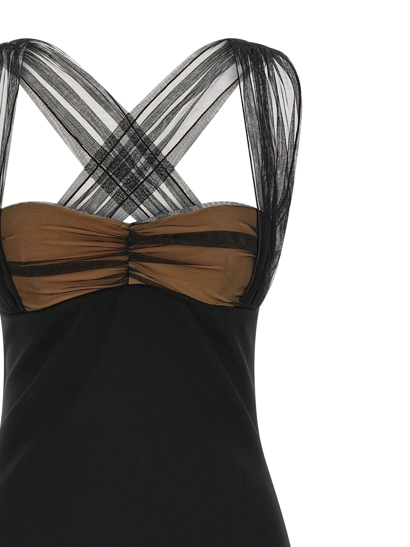 Nensi Dojaka Black Viscose Short Dress - IT40