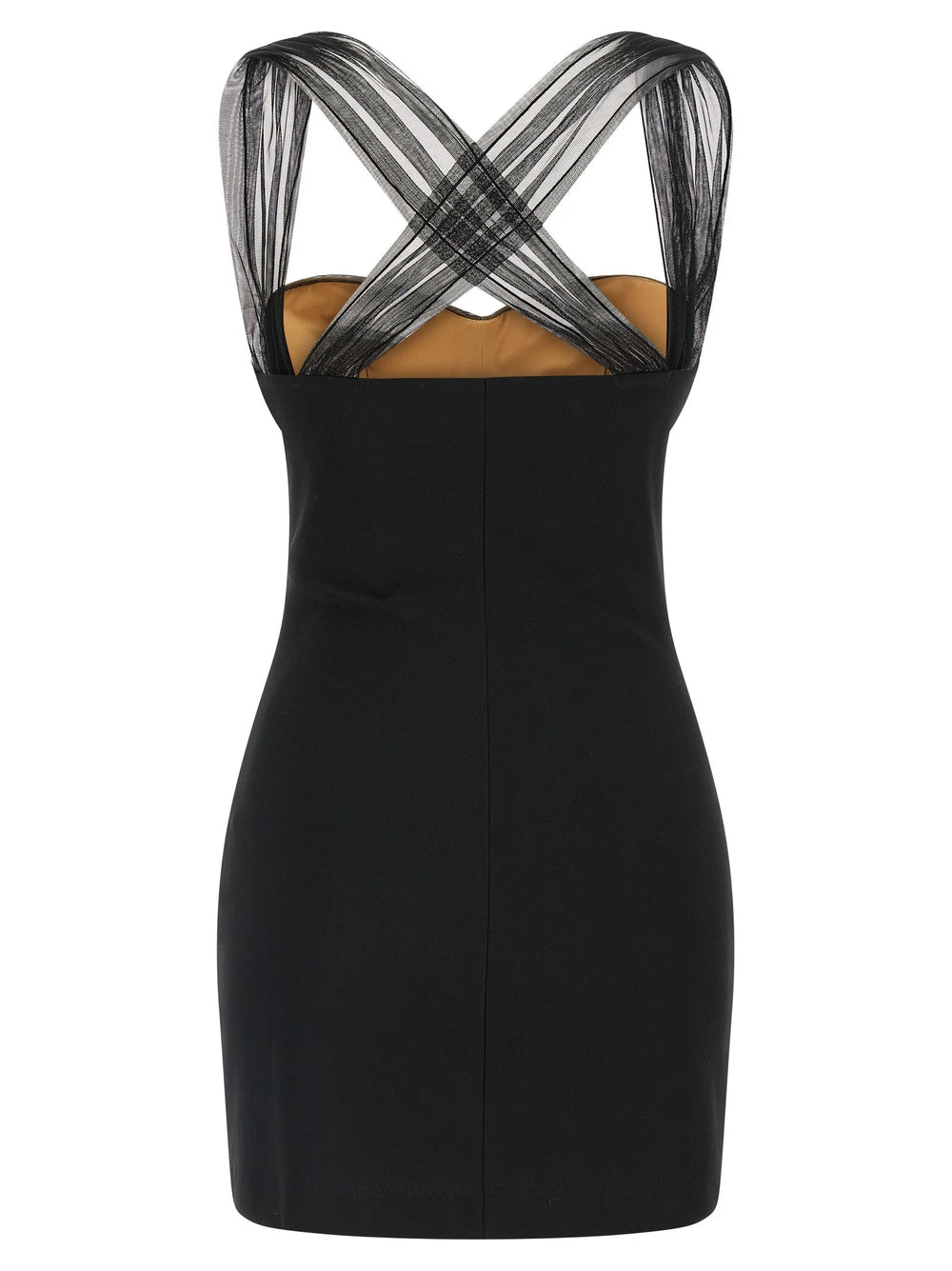 Nensi Dojaka Black Viscose Short Dress - IT40