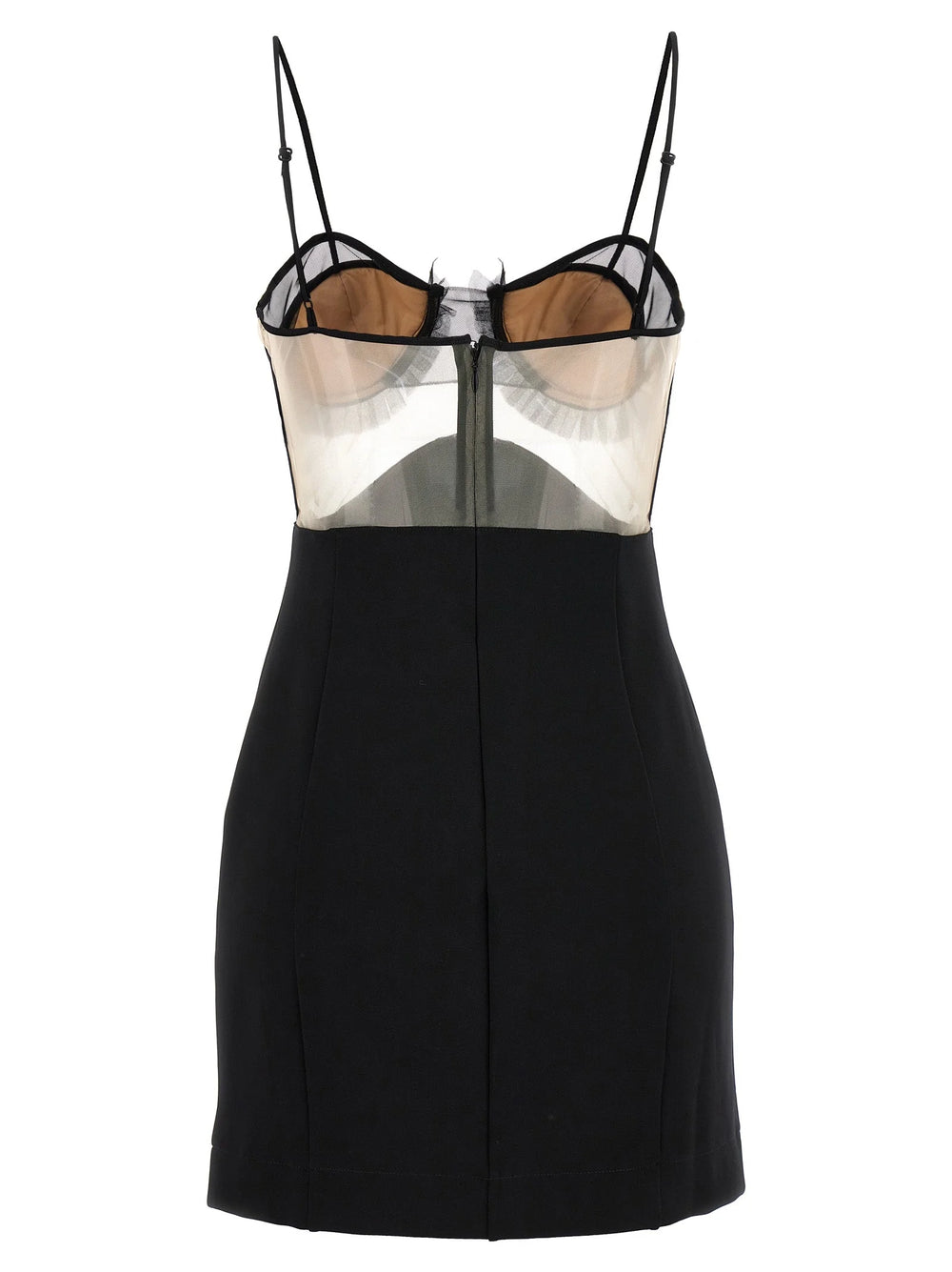 Nensi Dojaka Black Viscose Short Dress - L