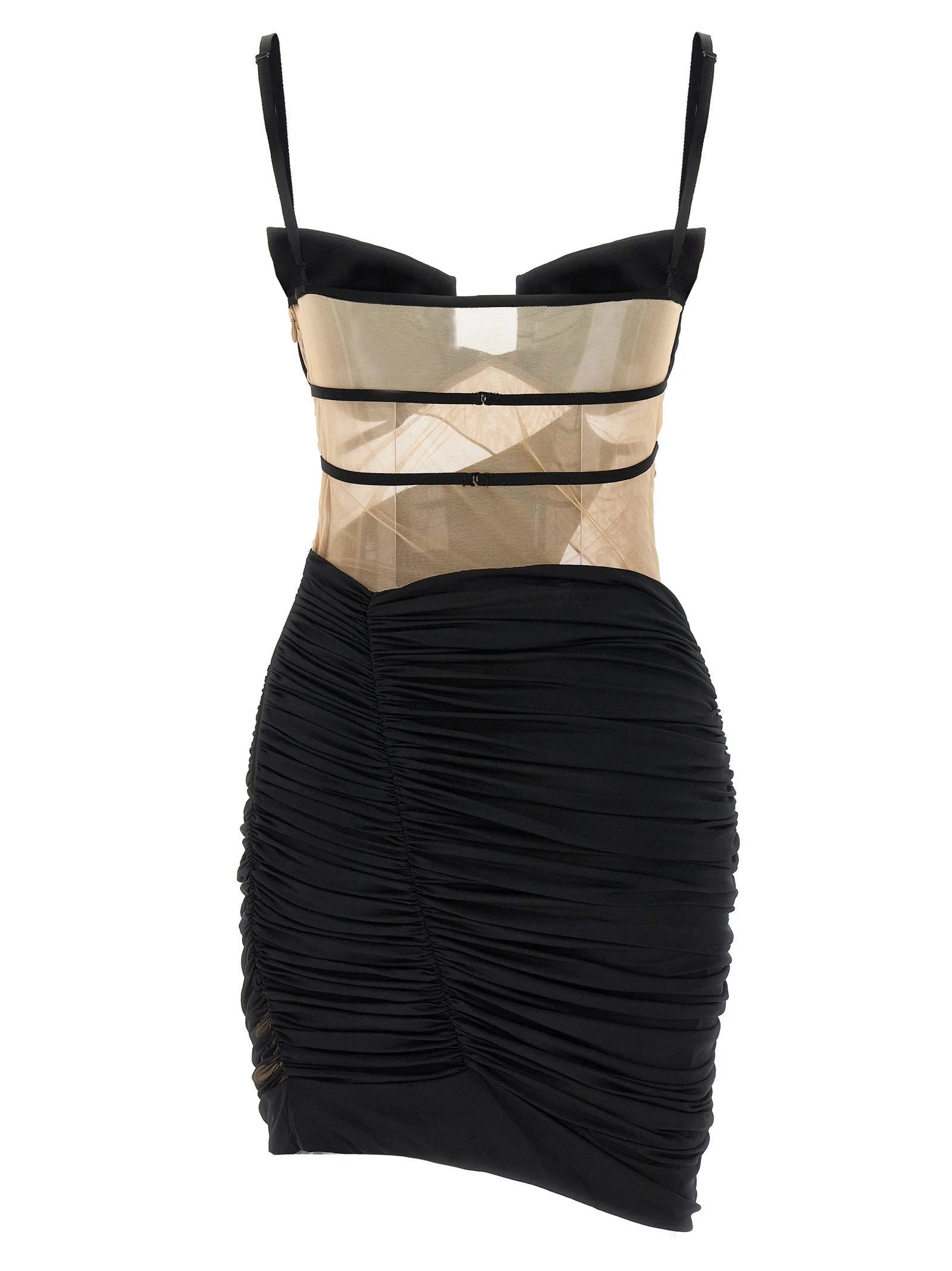 Nensi Dojaka Black Viscose Short Dress - M
