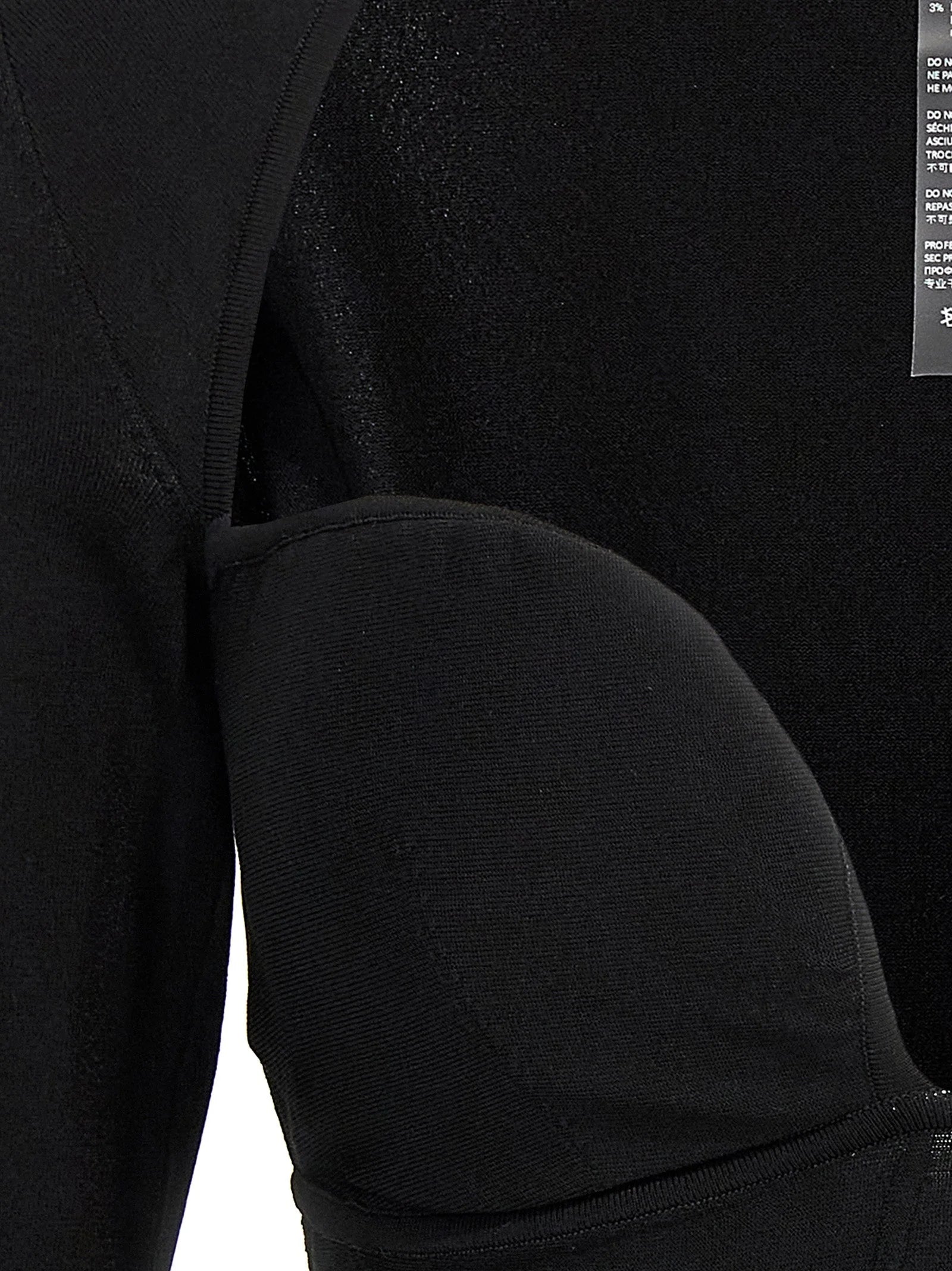 Nensi Dojaka Black Viscose Tank Tops
