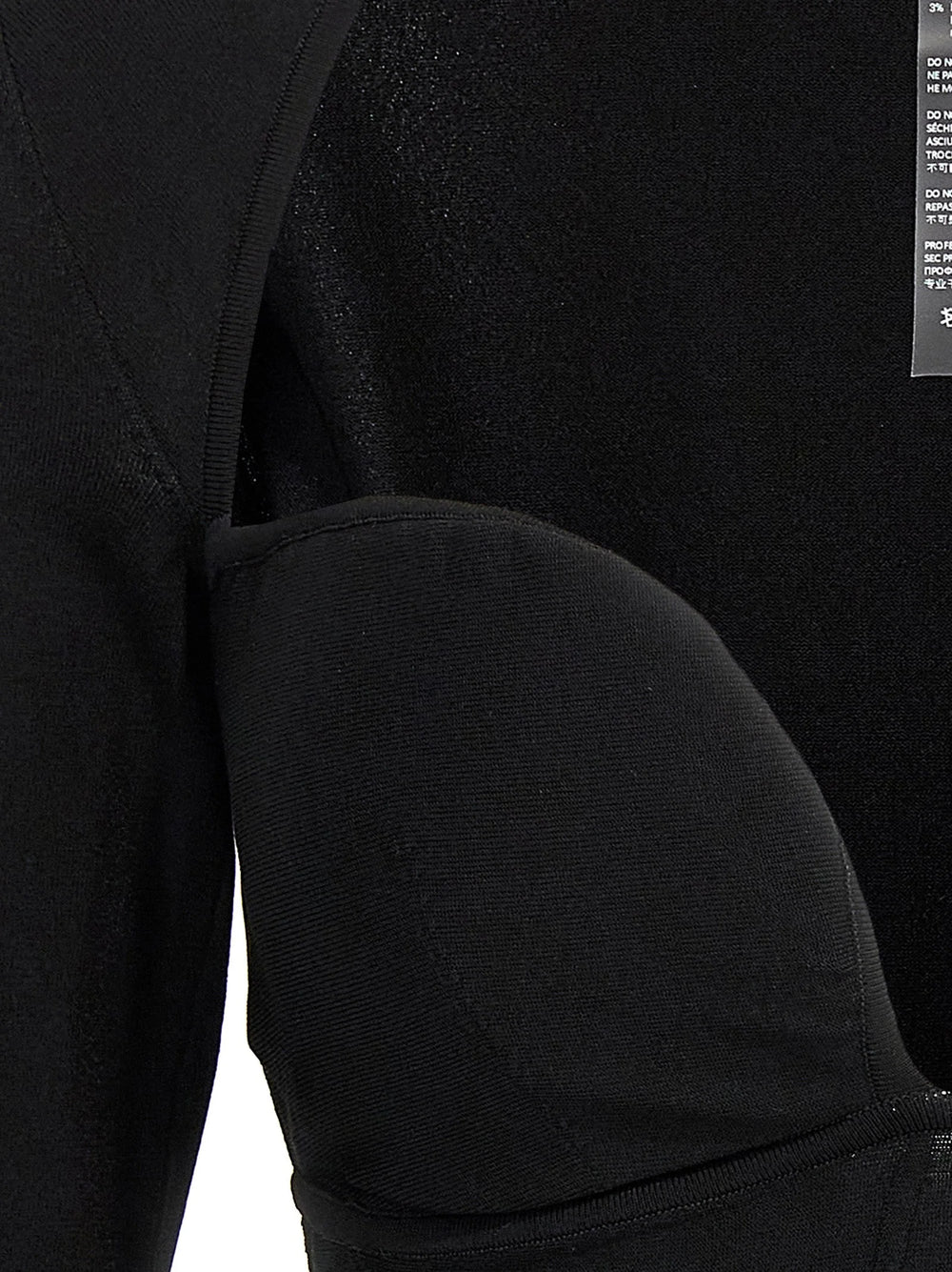 Nensi Dojaka Black Viscose Tank Tops