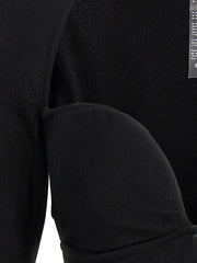 Nensi Dojaka Black Viscose Tank Tops