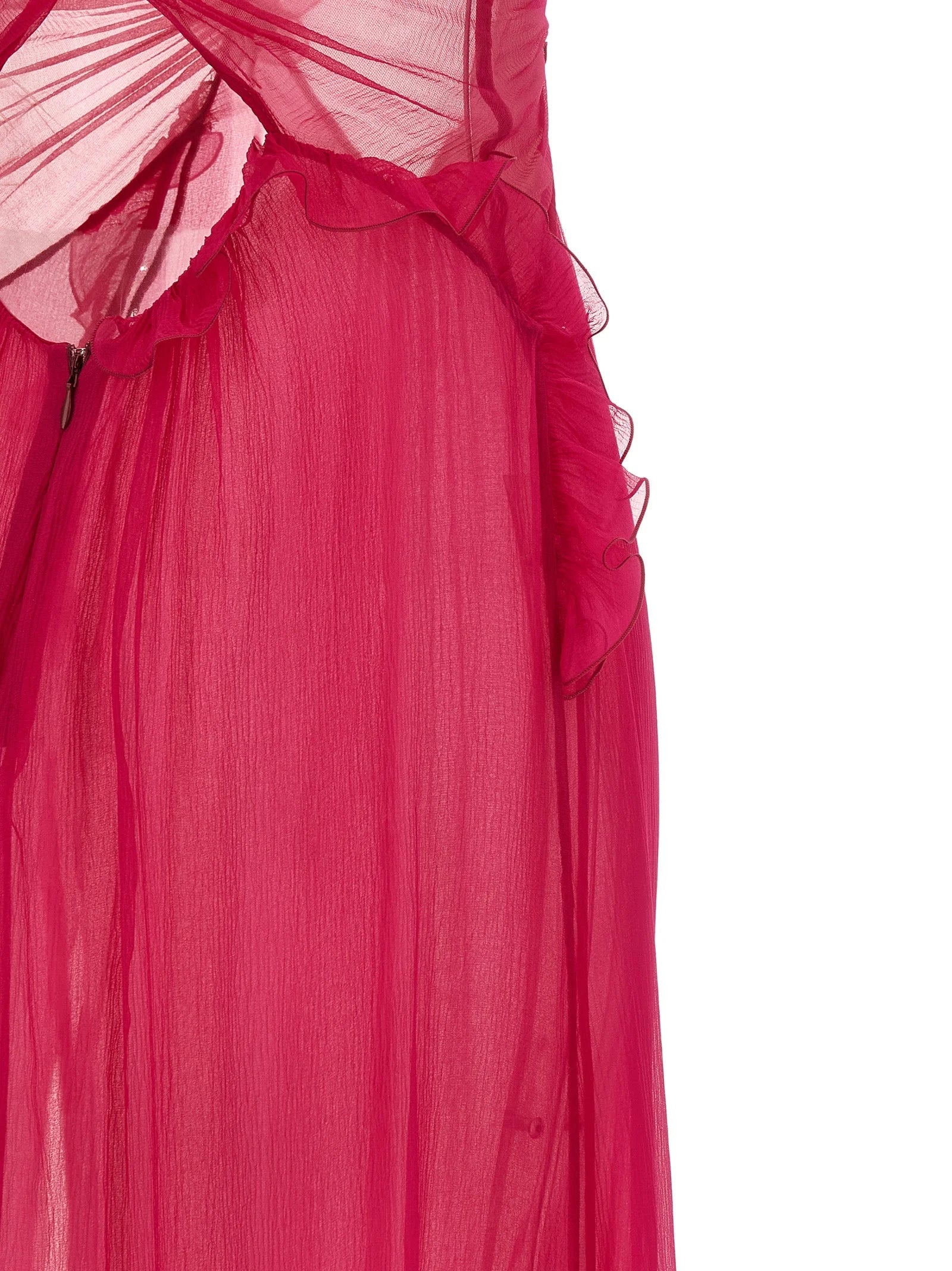 Nensi Dojaka Fuchsia Silk Long Dress - IT42