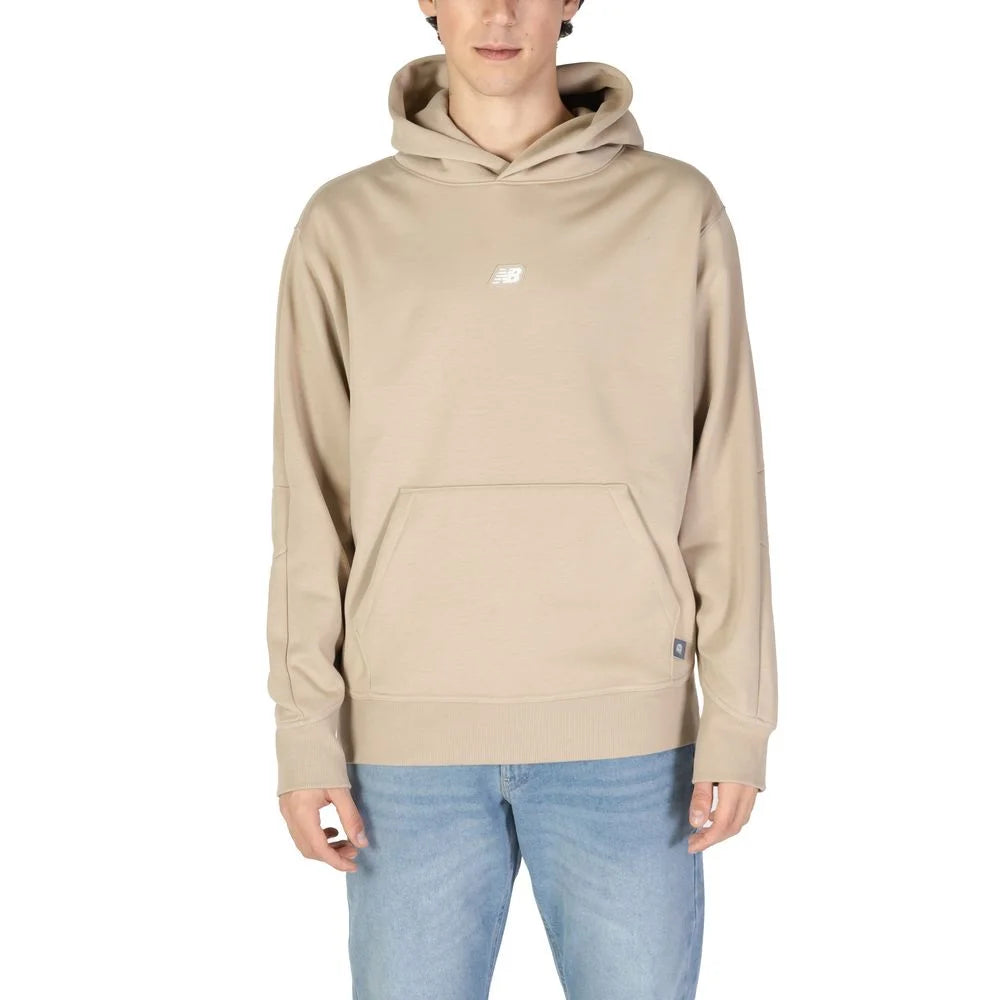 New Balance Beige Recycled Polyester Hoody - Hoodies