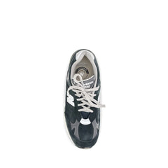 New Balance Blue Suede Leather Athletic Sneakers
