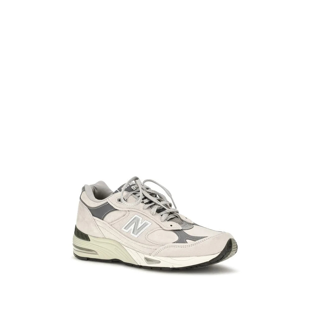 New Balance Gray Suede Leather Athletic Sneakers