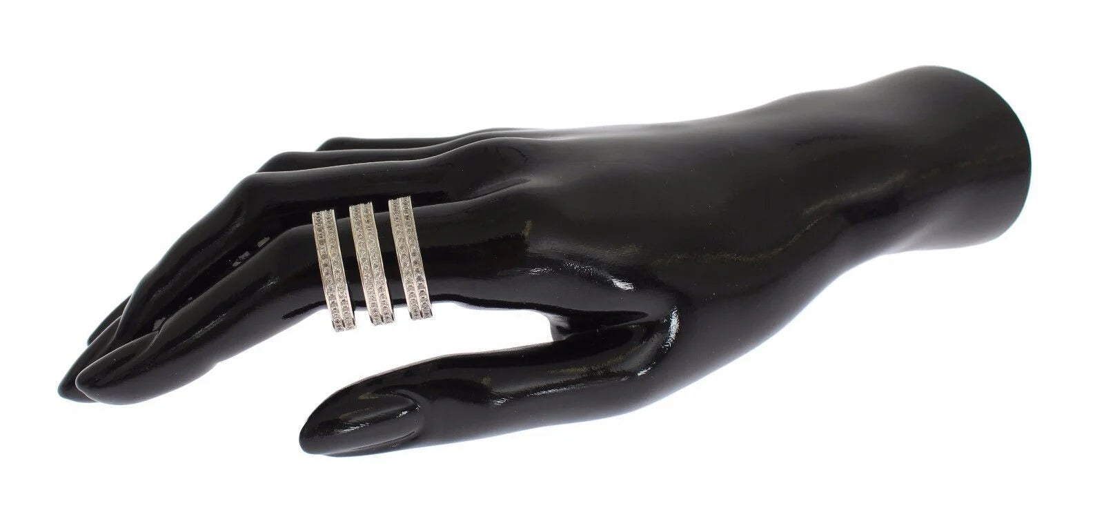 Nialaya Authentic Womens Clear CZ 925 Sterling Silver Ring - Rings