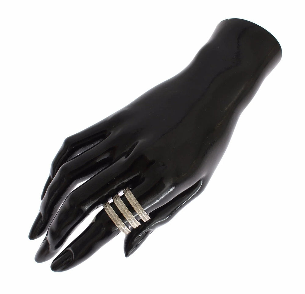 Nialaya Authentic Womens Clear CZ 925 Sterling Silver Ring - Rings