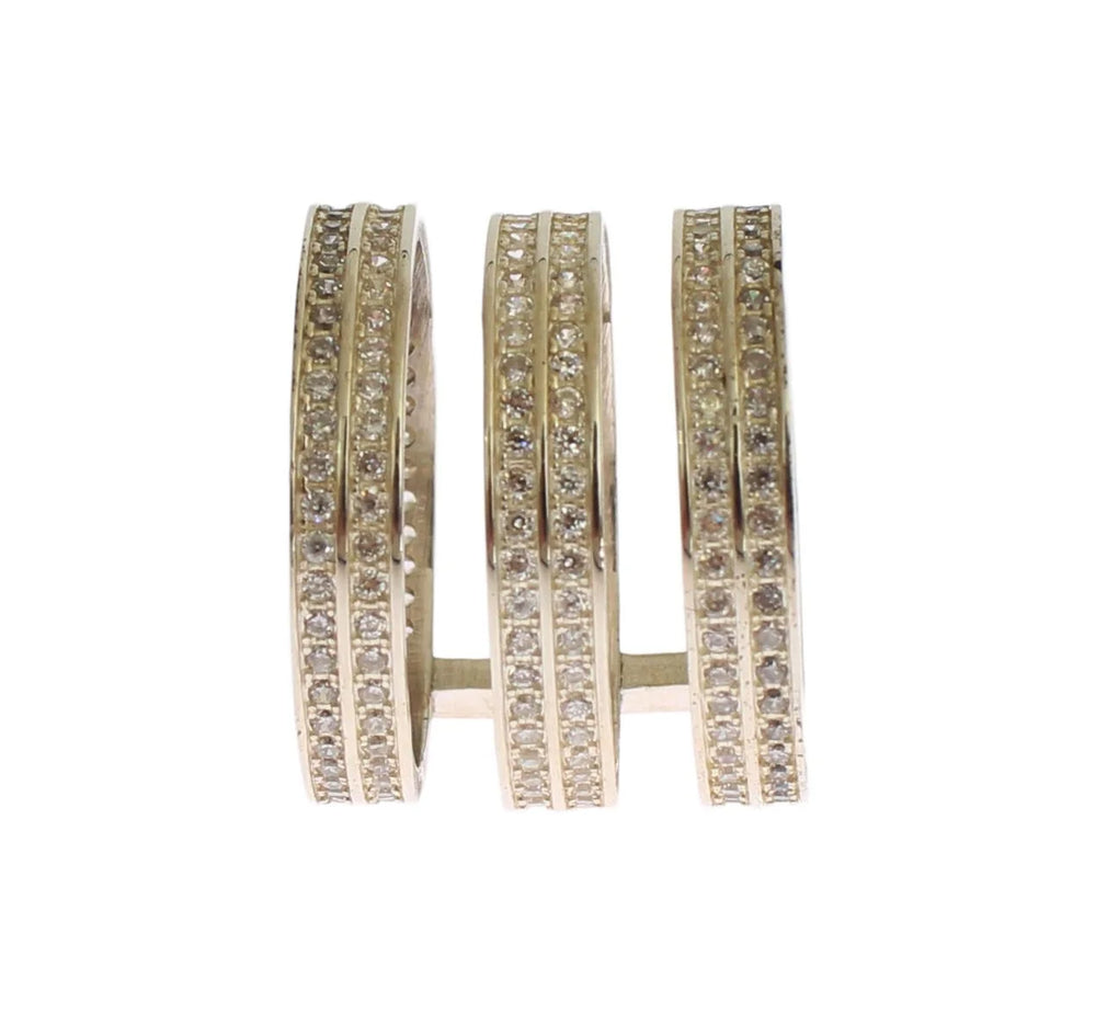 Nialaya Authentic Womens Clear CZ 925 Sterling Silver Ring - Rings