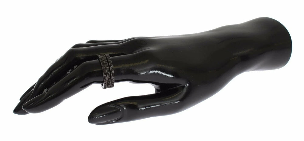 Nialaya Black CZ 925 Sterling Silver Womens - EU50 | US5 - Rings