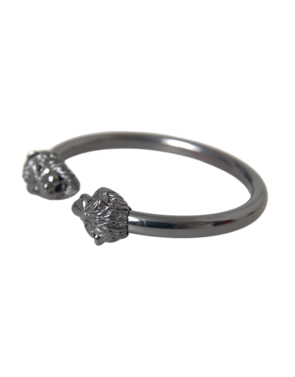 Nialaya Black Rhodium Lion Bangle Bracelet Women - S - Bracelets