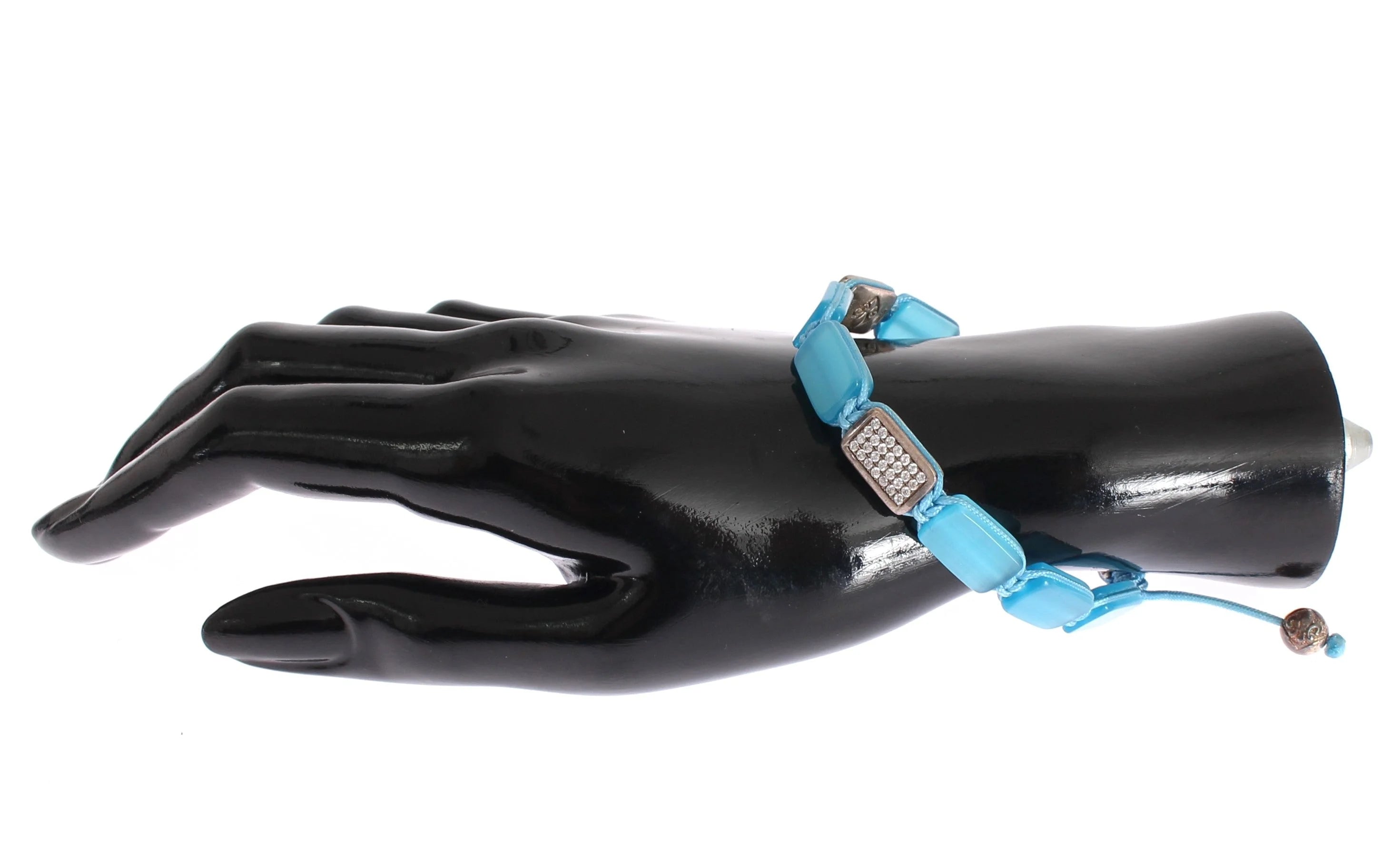 Nialaya CZ Opal 925 Silver Bracelet - L - Bracelets