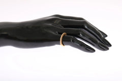 Nialaya Gold Authentic Womens Clear CZ Gold 925 Silver Ring - Rings